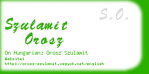 szulamit orosz business card